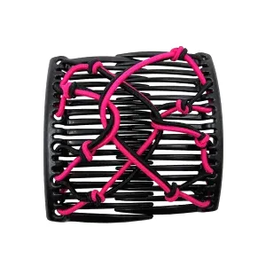 Peigne A Cheveux Extensible Rose Rouge